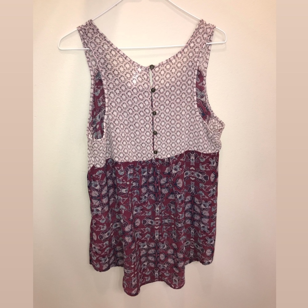 Patterned thin Tank Top - Picture 2 of 3